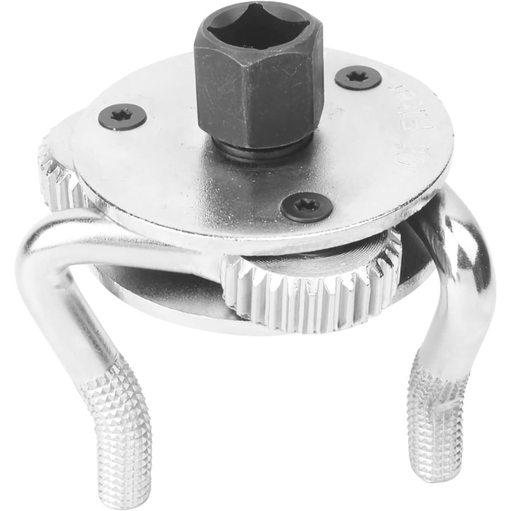 Cheie filtru ulei cu 3 brate, Aisdelu®, 43 mm-102 mm, Industrial, reglabila