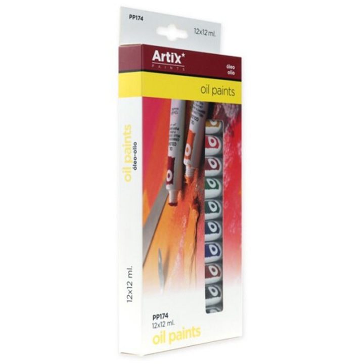 Acuarele pe baza de ulei, 12 tuburi