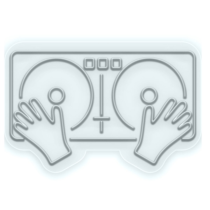 Semn Luminos LED Neon Platane, Alb rece, 135x85x0.8cm