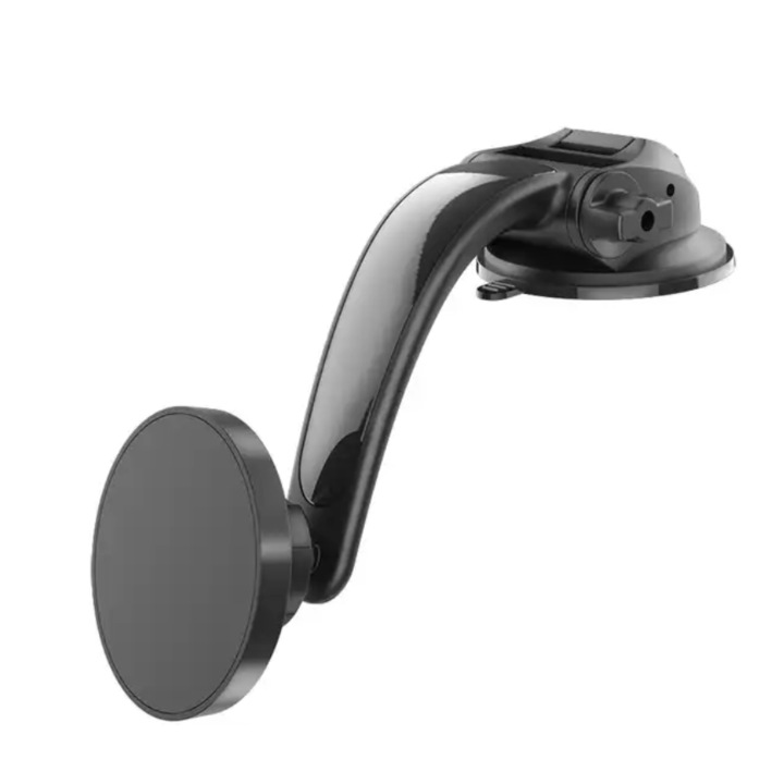 Mágneses okostelefon-állvány vezeték nélküli töltéssel, gyorstöltő 15 W, 360 fokos elforgatás, helyzetrögzítés, kiváló minőségű anyagokból, modern és intuitív megjelenés