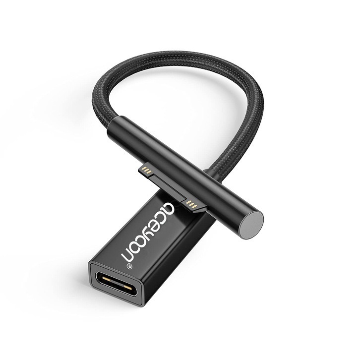 Cablu adaptor, Aceyoon, USB C la Surface USB C, 45W, 0.2m