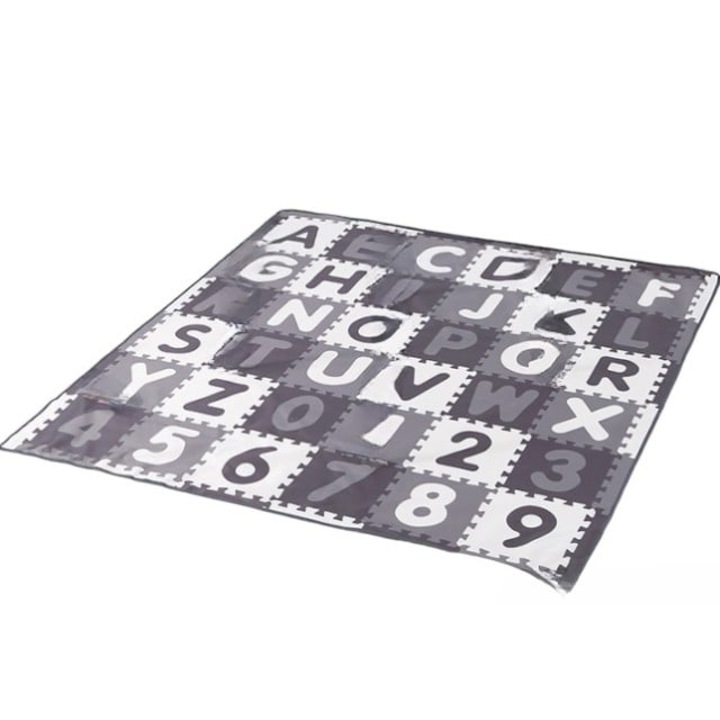 Covoras anti-murdarire, Empria, pentru scaunul de masa bebe, impermeabil, lavabil, antiderapant, Litere si Cifre