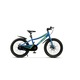 MTB kerékpár 20"-os kerekekkel, első/hátsó tárcsafékekkel, 1 sebességes, kék zölddel, Mountain Super Bike Velour Genius acél vázzal gyerekeknek 7/10 év - 110-140 cm között