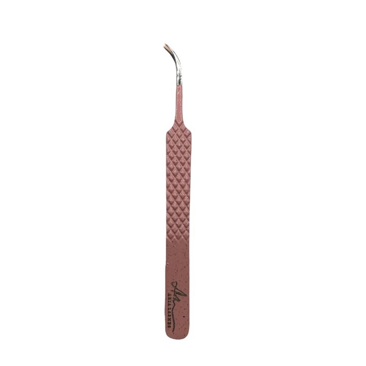 Пинсети за мигли Aria Sparkle Fiber Tips - Извити