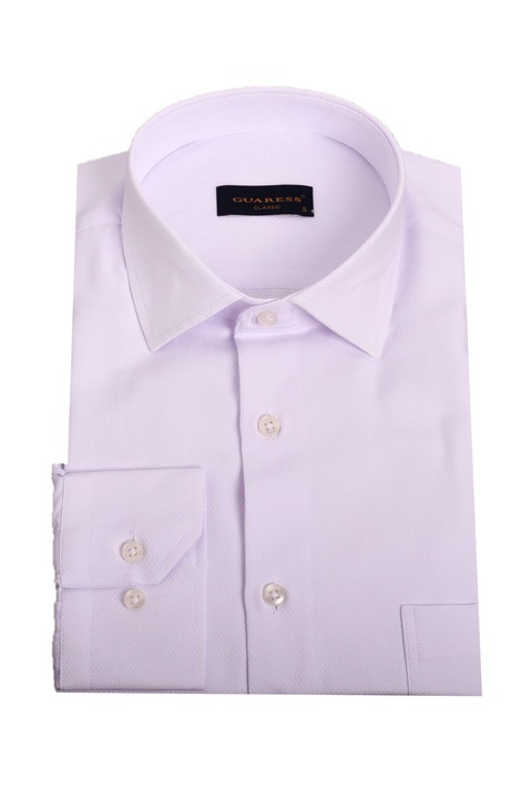 Camasa Guaress din amestec de bumbac, Mici puncte fine in material, Model Clasic, GS30004-T4