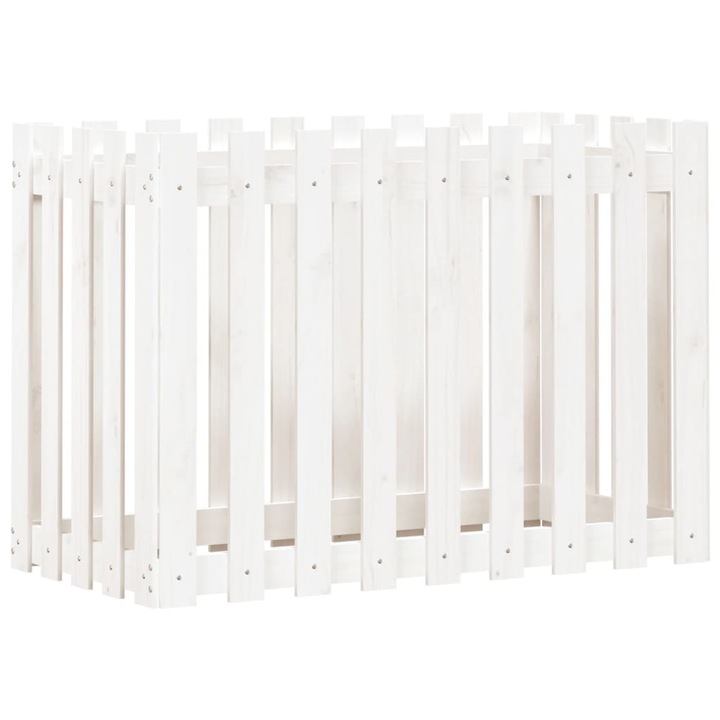Ограда за саксии, Zakito Europe, Wood, 100 x 50 x 70 cm, Бяла