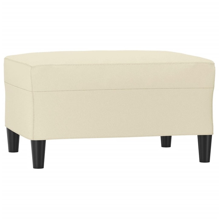 Табуретка vidaXL, Кремава, 70x55x41 см, Изкуствена кожа, 5.8 Kg