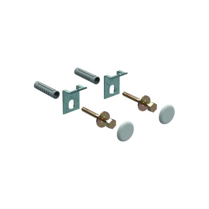 Sistem de Fixare Pisoar, Geberit, Alb, 2 Bucati