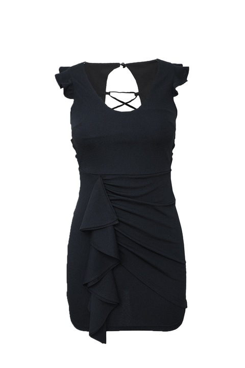 Rochie dama, WildFashion, Poliester, 3512, Negru