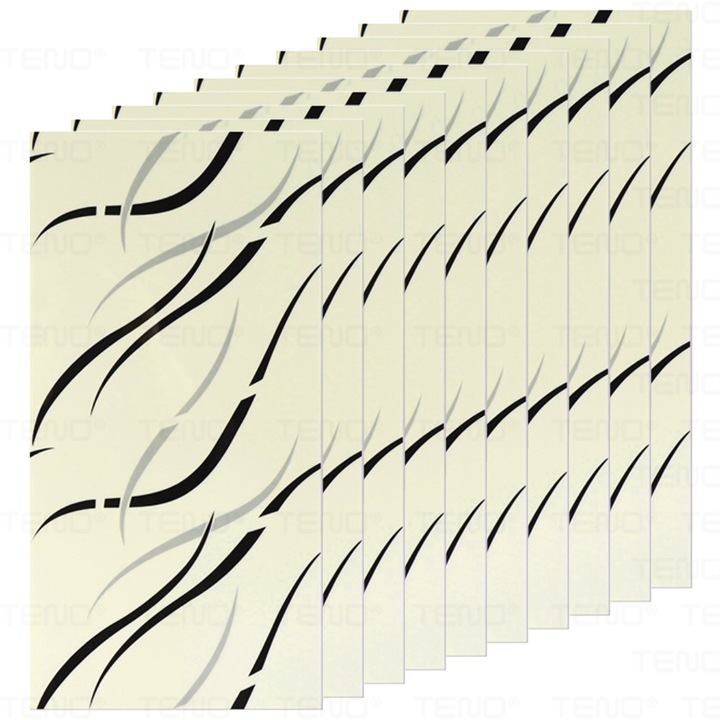 Set 30x Tapet Marmura Premium 3D Teno®, suprafata acoperire 5.4 mp, autoadeziv, waterproof, usor de montat, design modern, 30x60 cm, crem