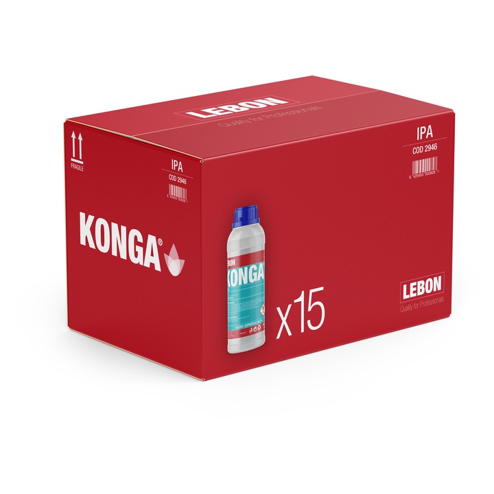 Set de 15 x 1L Alcool izopropilic IPA puritate 99.9%, Ideal pentru Electronice, Placi de Circuit, Detailing Auto si Curatare Precisa
