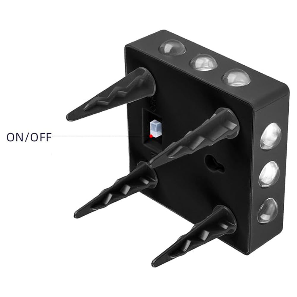 LED архитектурна соларна лампа, Топла светлина, 12 светодиода ...