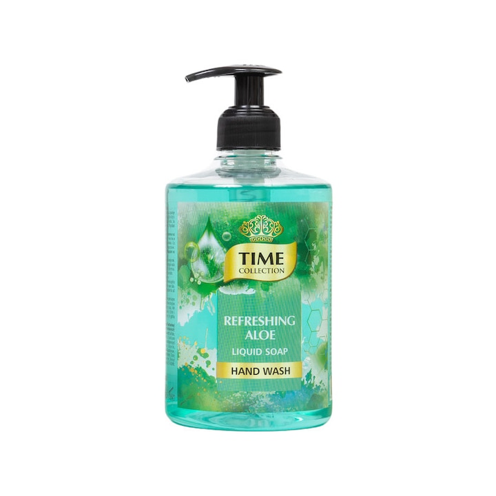 Течен сапун, Time Collection Refreshing Aloe, дозатор с помпа, 0,5 литра