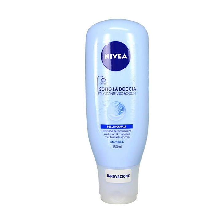 Demachiant Nivea In the Shower pentru ten normal, imbogatit cu vitamina E 150 ml