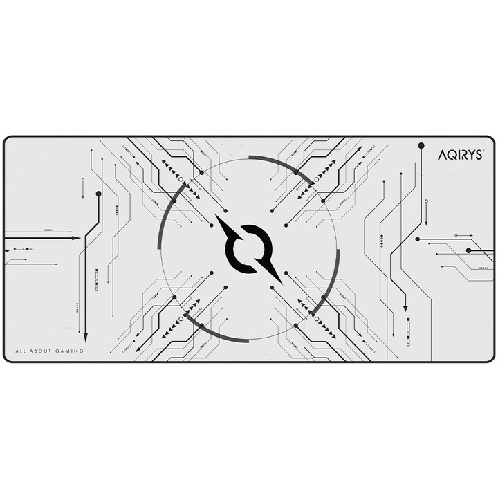 Egérpad AQIRYS Gruis, fehér, (XL)