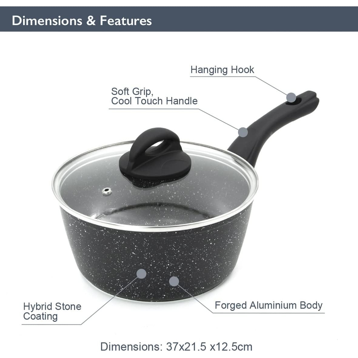 Cooking Pot 28 cm (8.2L), Hybrid Non-stick