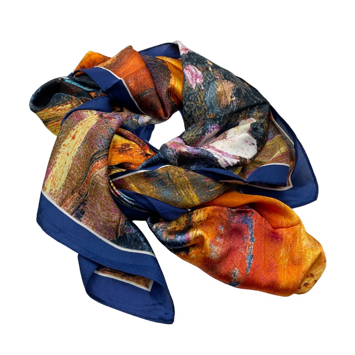 Esarfa matase pentru femei Agnes, Multicolor