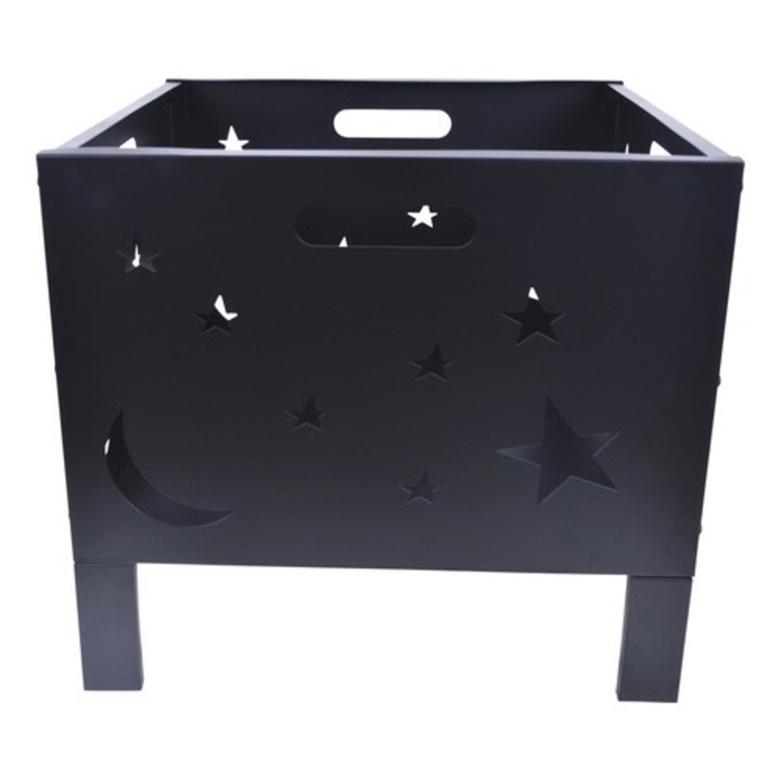 Bol Pentru Foc 50x50 Cm Metal Negru