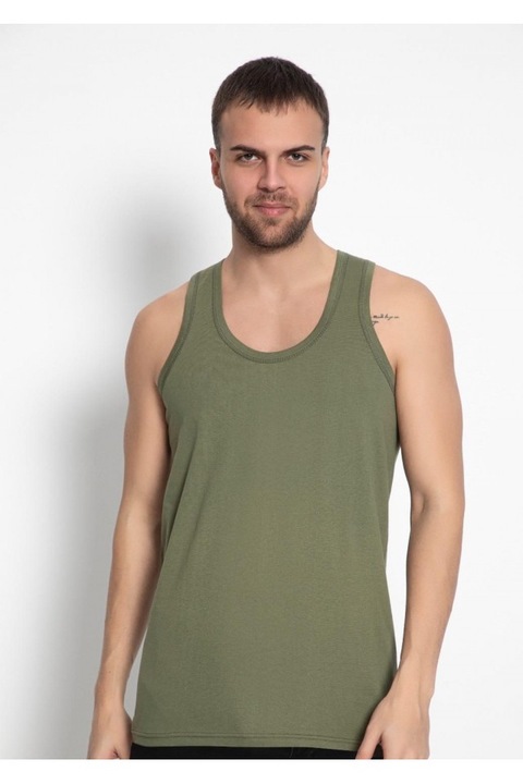 Комплект от 6 потника, мъжки, Supreme, Khaki, PMK38ds, Каки