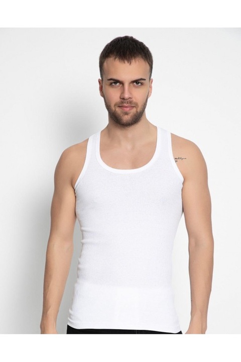 Комплект от 6 потника, мъжки, Normal Tetra, Бял, PMK32, Бял