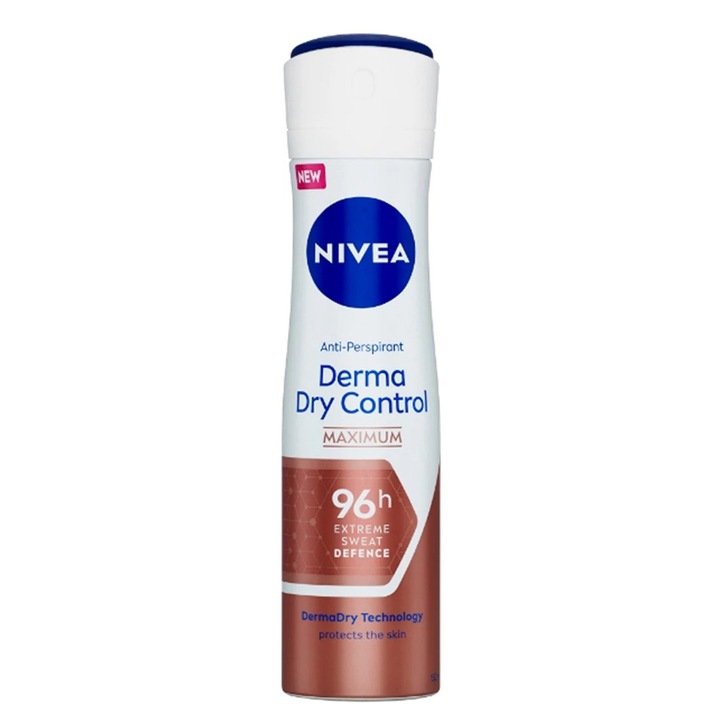 Deodorant spray Nivea Derma Dry Control 96 H, 150 ml