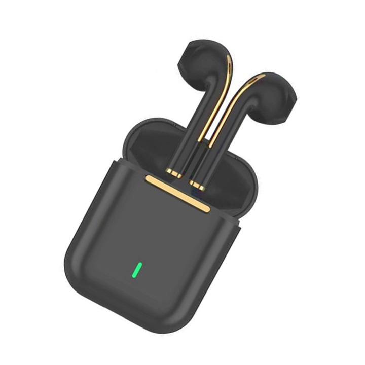 Casti in ear, Wireless, Touch, Sport, Bluetooth 5.0, Stereo, Negru ...