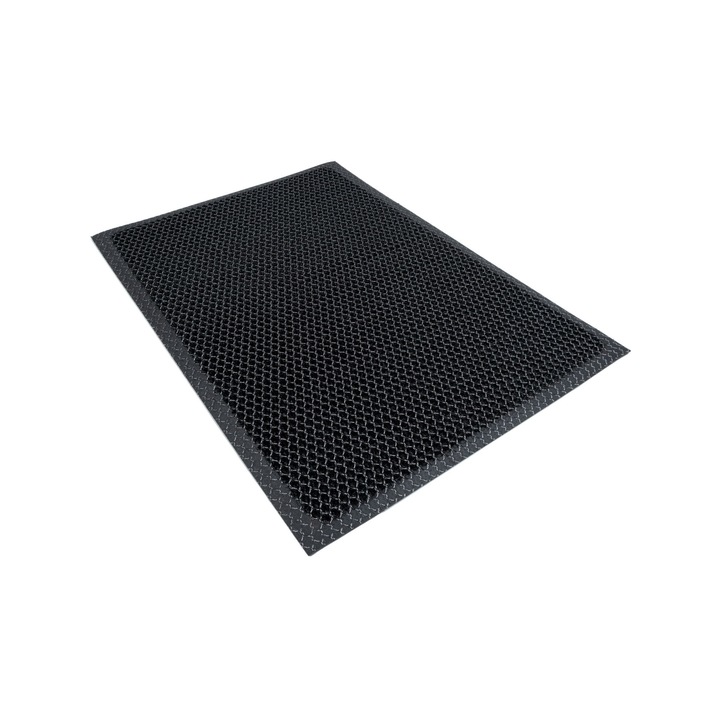Bejárati szőnyeg, MD, PVC, 60x90cm, fekete