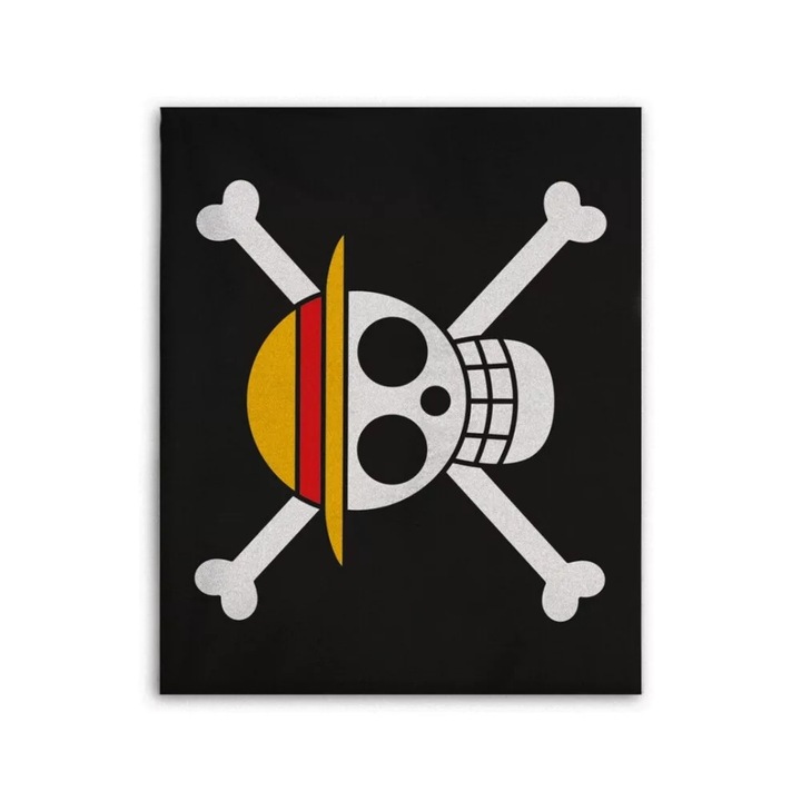 One Piece polár takaró skull 130x160cm