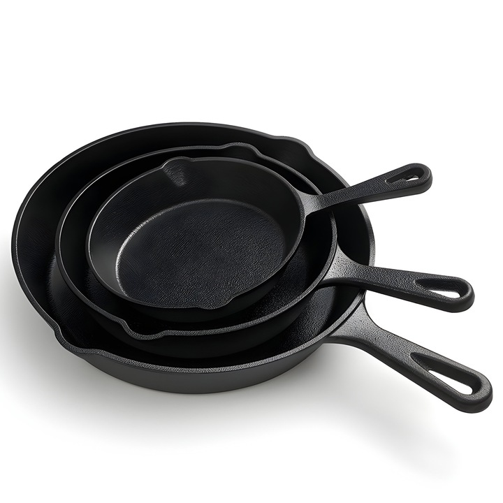 3x serpenyős készlet 26 cm, 20 cm, 15,5 cm