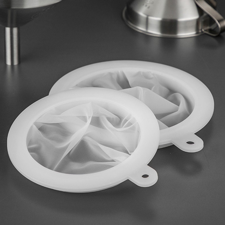 Jormftte 2 db-os szűrőszett, 14cm x 16cm, nylon, gyümölcslé, olajok, tej, kávé, bor szűréséhez