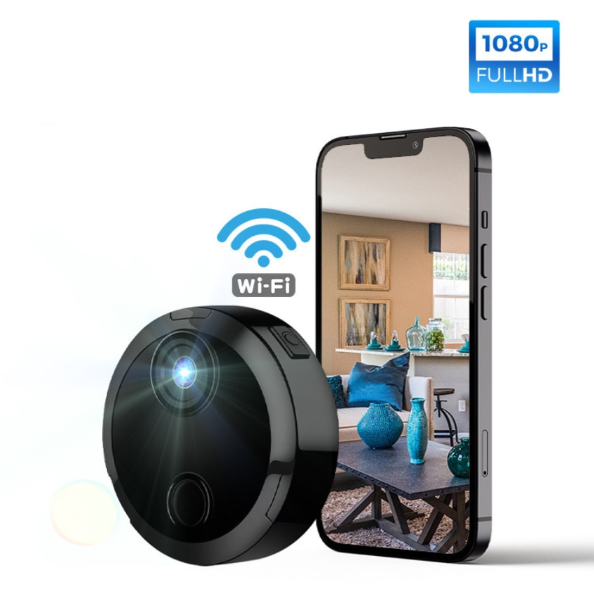 Мини шпионска камера, WIFI, IP, нощно виждане, шпионско устройство с ...