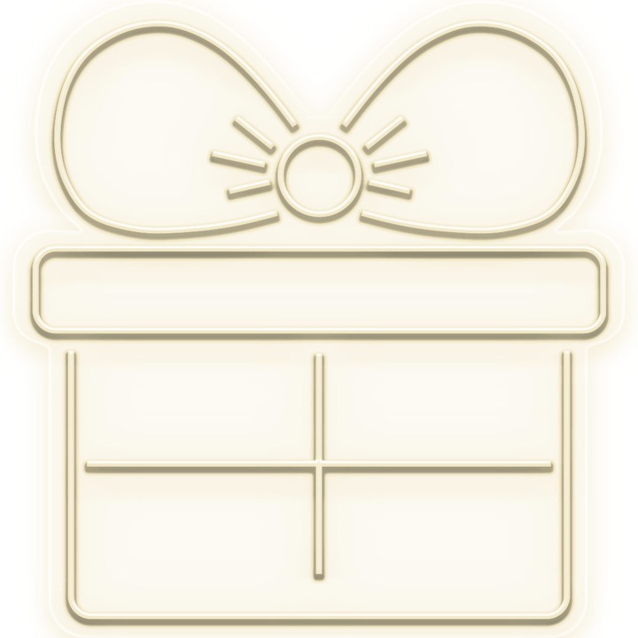 Semn Luminos LED Neon Cadou cu Telecomanda, Alb cald, 50x48x0.8cm