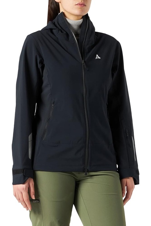 Geaca de dama, Schoffel, Poliester, Elastan, Negru, L
