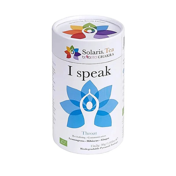 Ceai Solaris, bio, pentru curatarea chakrei 5, Vishuddha