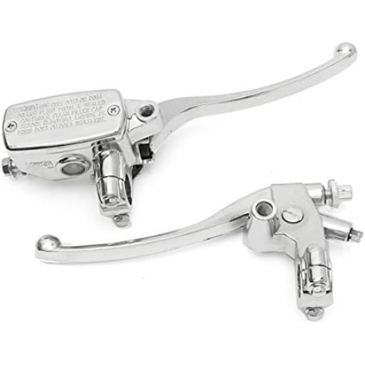 Set manere motocicleta QttvbTna, Aluminiu, Plastic, Negru