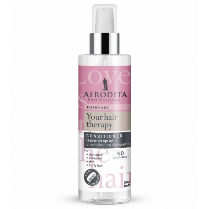 Balsam reparator de par cu pulverizare pentru parul sensibil/vopsit/ondulat, Afrodita