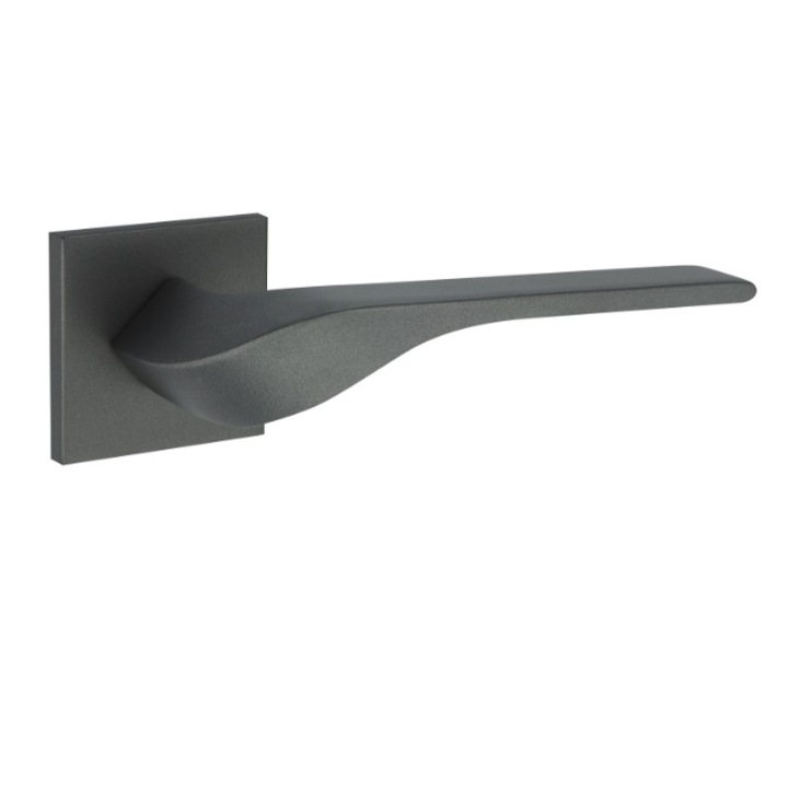 Clanta cu rozeta, Fimet, Aliaj, lungime maner 135 mm, diametru rozeta 50 mm, Argintiu