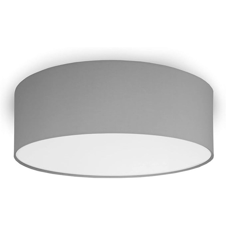 Plafoniera, Youngdeco, Bumbac/Plastic, E27, Negru