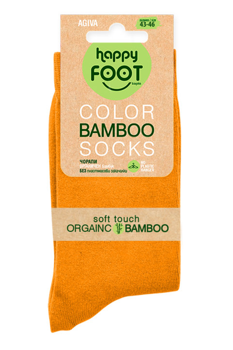 Sosete barbati, Agiva, Bumbac, Portocaliu, 43-46