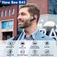 Безжична слушалка New Bee LC-B45, с калъф, активна функция за намаляване на външния шум, живот на батерията 20 часа разговор, свързване към две устройства едновременно, бързо зареждане, Bluetooth 5.0, HD звук, черен