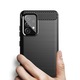 Силиконов калъф, съвместим с Nokia C21 Plus, полиуретан, нов дизайн Carbon, Optim Tech Ultra Protect, черен