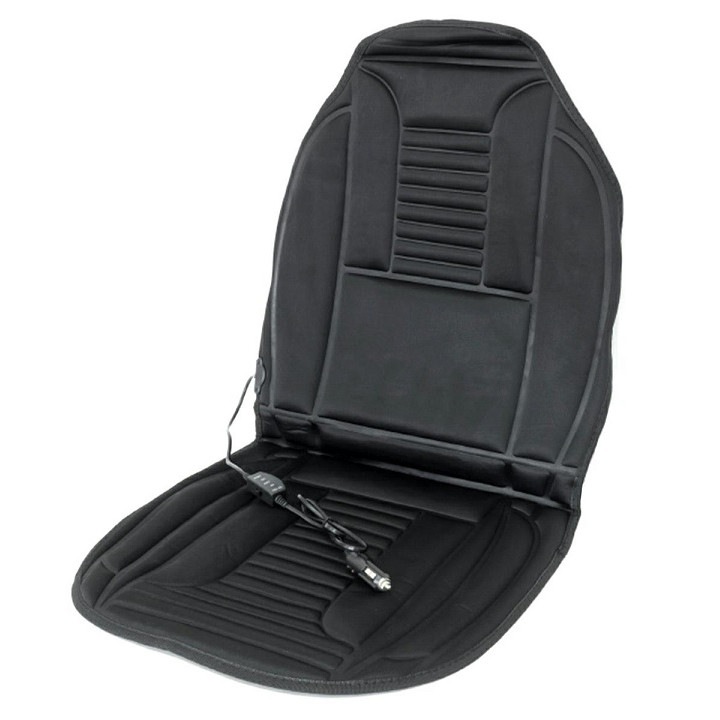 Husa cu incalzire rapida pentru scaun auto, Negru