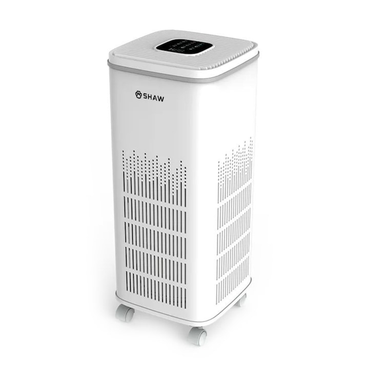Purificator de aer mini cu ion negativ, deodorant, lumina ambientala cer cu stele, pentru toalete si bai