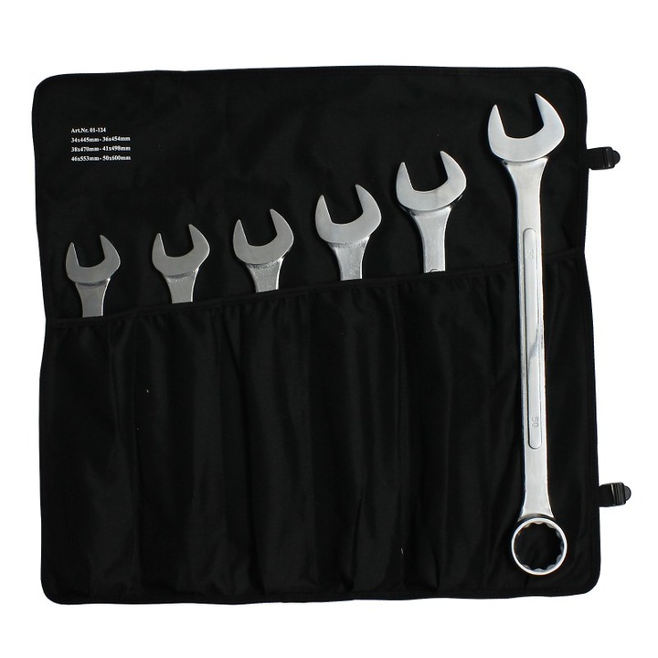 Set chei combinate XXL, 34-50 mm, 6 piese Normex 01-124