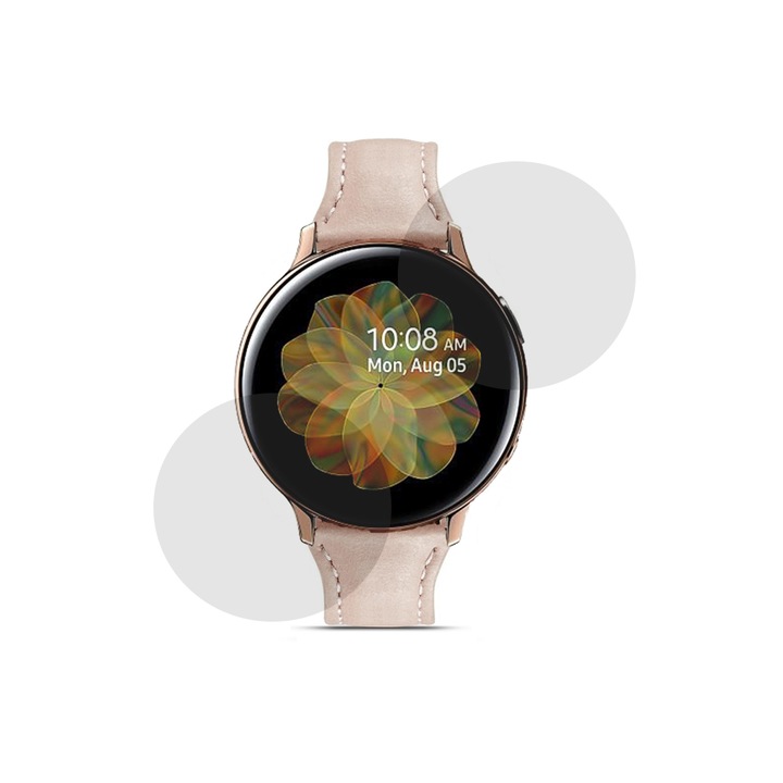 Samsung Galaxy Watch Active2-vel kompatibilis 2 db film, 44 mm, InvisiFlex matt, tükröződésmentes, tükröződésmentes, ideális védelem, finom érintés, regenerálható tulajdonságok, oleofób bevonat, ULTRA HD technológia