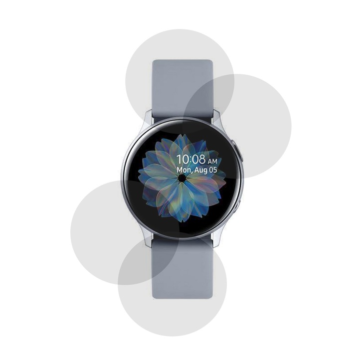 Samsung Galaxy Watch Active2 40 mm-es Samsung Galaxy Watch Active2-vel kompatibilis 4x védőfólia, InvisiFlex matt, tükröződésmentes, tükröződésmentes, ideális védelem, finom érintés, regenerálható tulajdonságok, oleofób bevonat, ULTRA HD technológia
