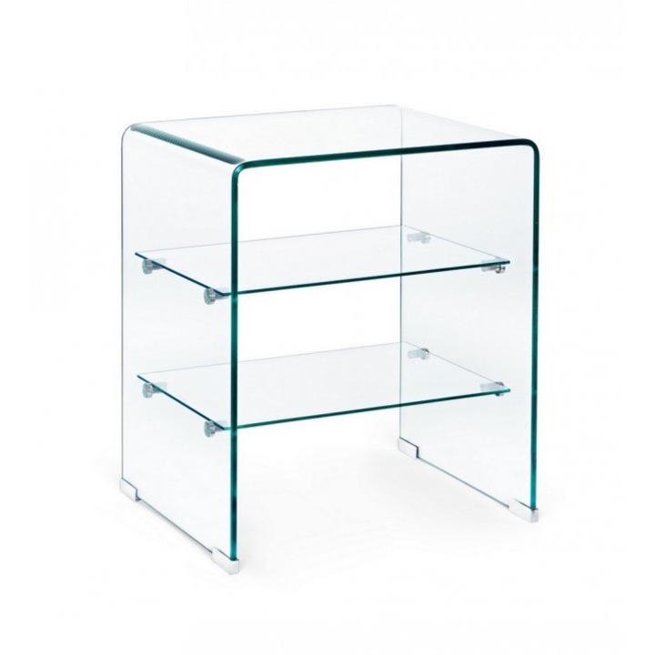 Етажерка 3 рафта стъкло Iride 50x40x58 см
