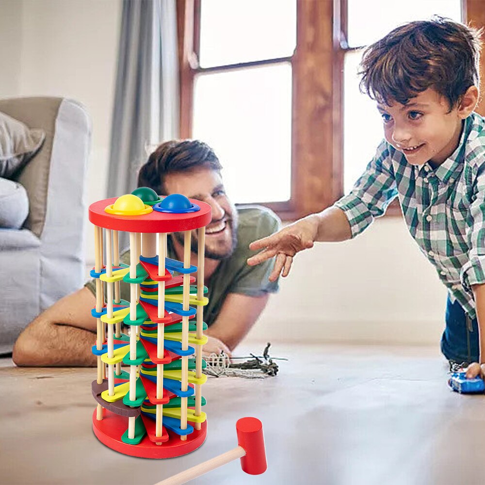 Pound and roll ball clearance maze