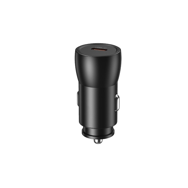 Autós töltő 25W, G-Tech Power Saver CC57, 1x USB-C, Samsung Galaxy A52 / A52s kompatibilis, gyors töltés, fekete