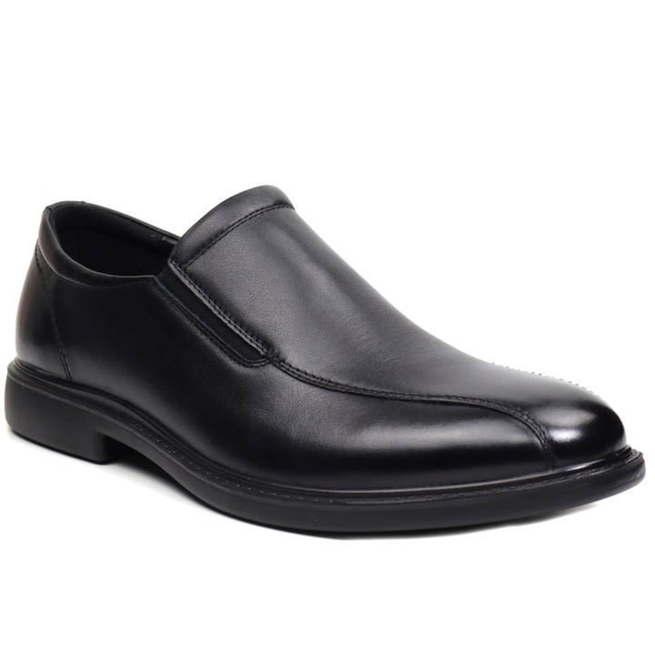 Pantofi barbati 7D1212 D negru, Mels, 45 EU